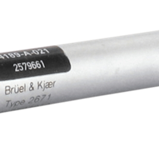 4189-A-021 型  配有 2671 型前置放大器的 ? 英寸自由場(chǎng)傳聲器（20赫茲到20千赫，預(yù)極化）