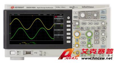 keysight是德 DSOX1102A 示波器：70/100 MHz，2 個模擬通道