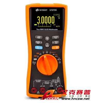 keysight是德 U1273A 手持式數字萬用表，4位半，IP54，OLED 顯